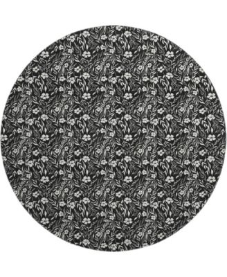 Soft Essentials Machine Washable SE4 8'x8' Round Area Rug
