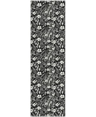 Soft Essentials Machine Washable SE4 2'3"x7'6" Runner Area Rug