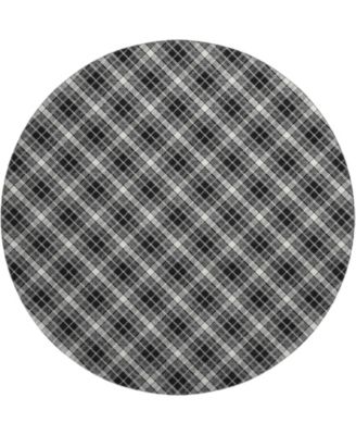 Soft Essentials Machine Washable SE3 8'x8' Round Area Rug