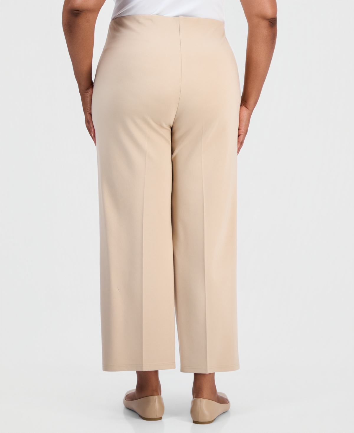 Jm Collection Plus Wide-Leg Relaxed-Fit Pants, Macy's Exclusive