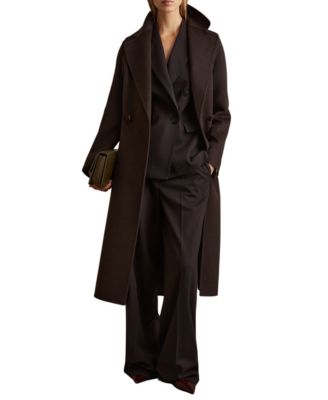 Women's Wool-Blend Double-Breasted Blindseam Coat