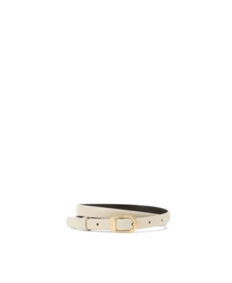 Women's Leather Mini-Buckle Belt