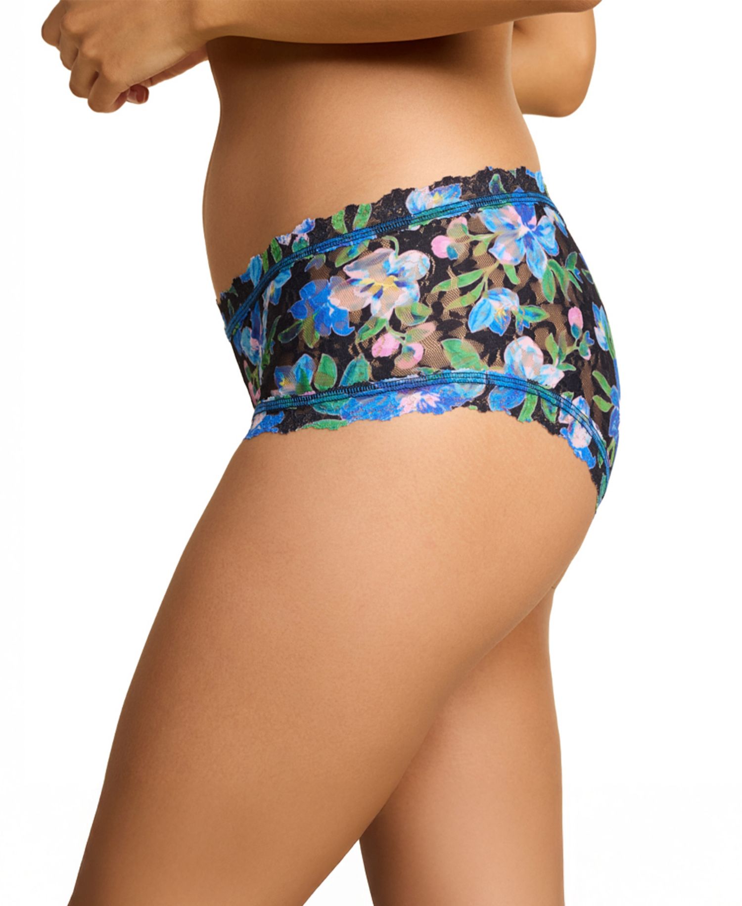 Women's Printed Signature Lace Boyshort
