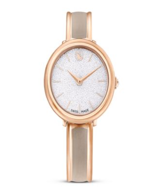Crystalline Swiss Metal Bracelet Bangle Watch 32 x 32mm