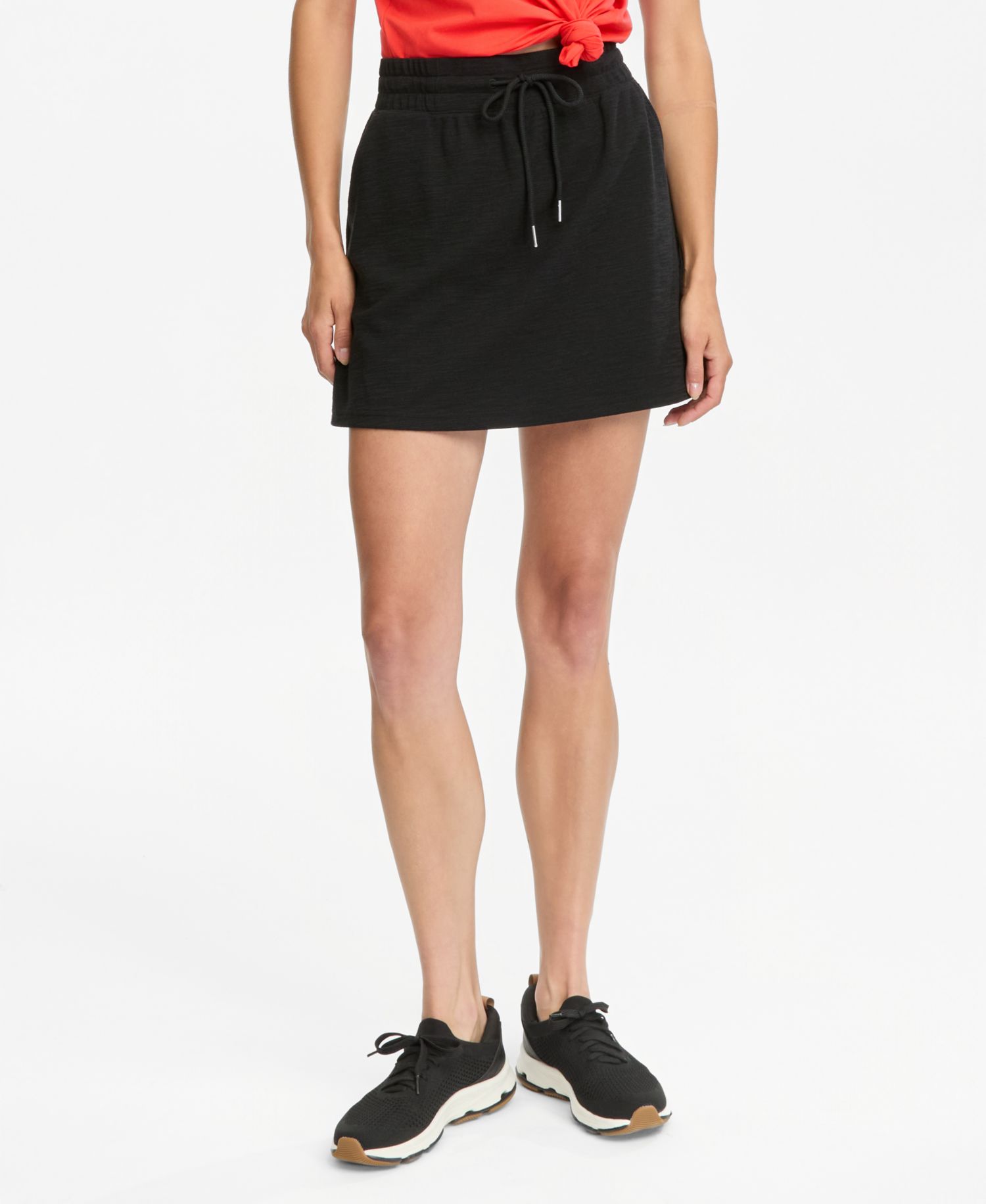 Women's Textured Drawstring Skirt