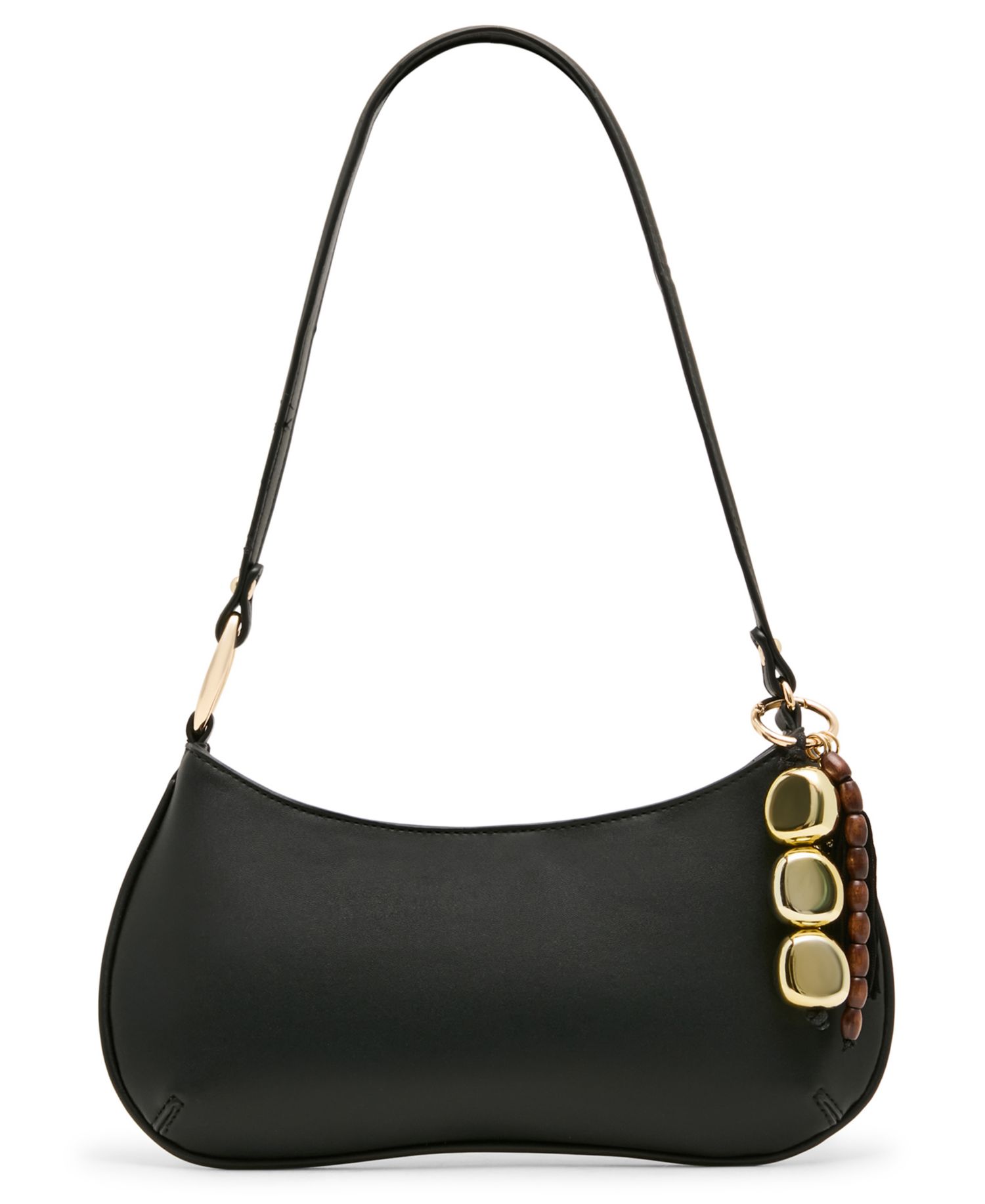 Sabine Pebbled and Tassled Small Shoulder Handbag