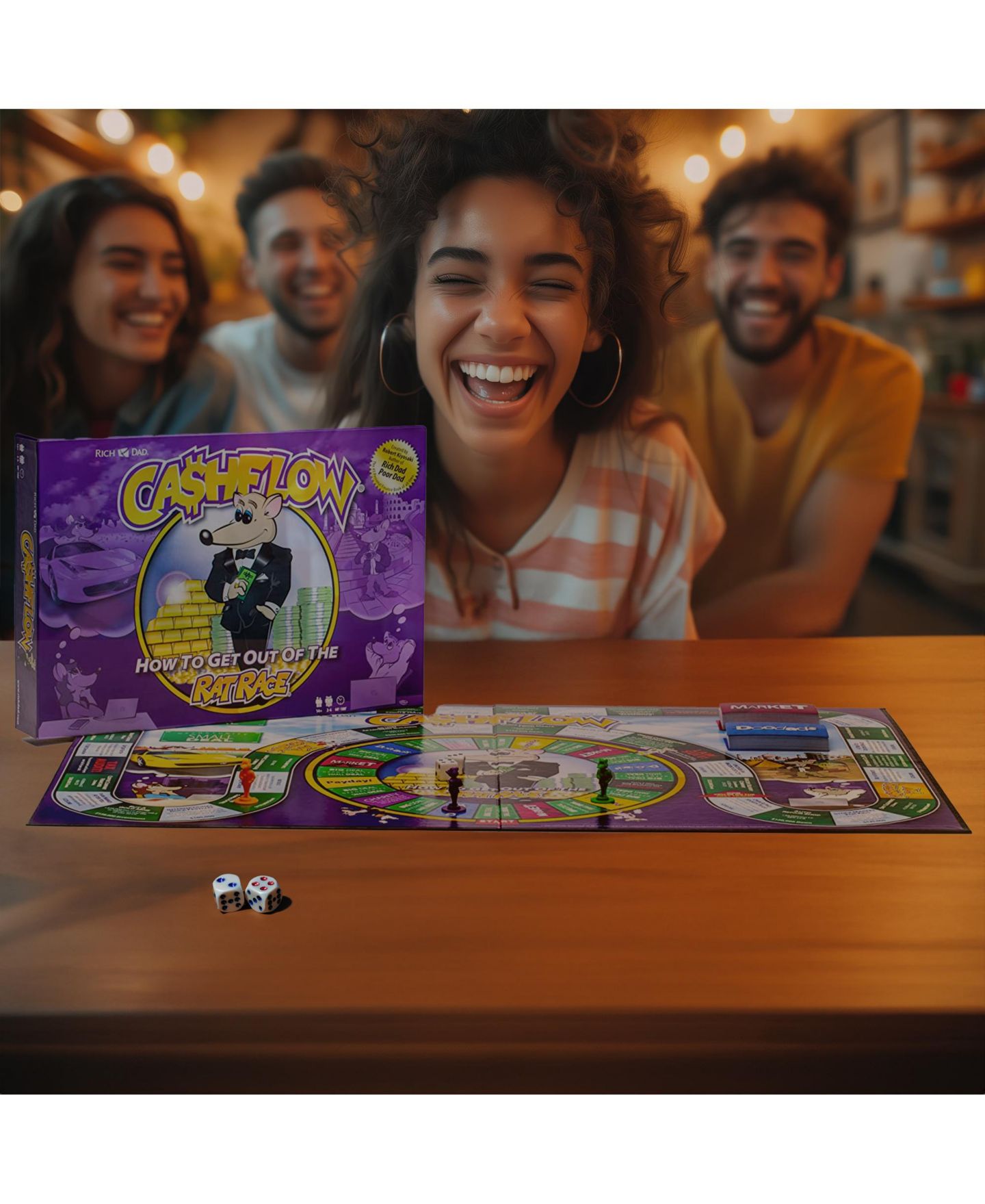 Детская настольная игра Rich Dad Cashflow Strategic Investing Educational Board Game, Ages 14+ — фото 2