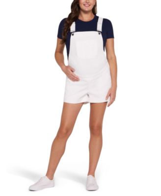 Maternity Motherhood Stretch Waist Short Overalls