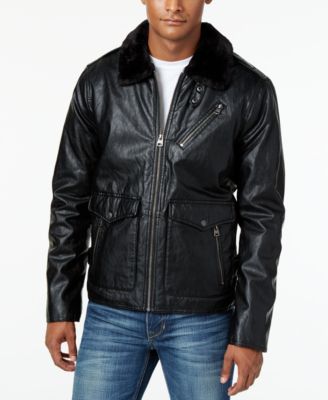 macys levis leather jacket