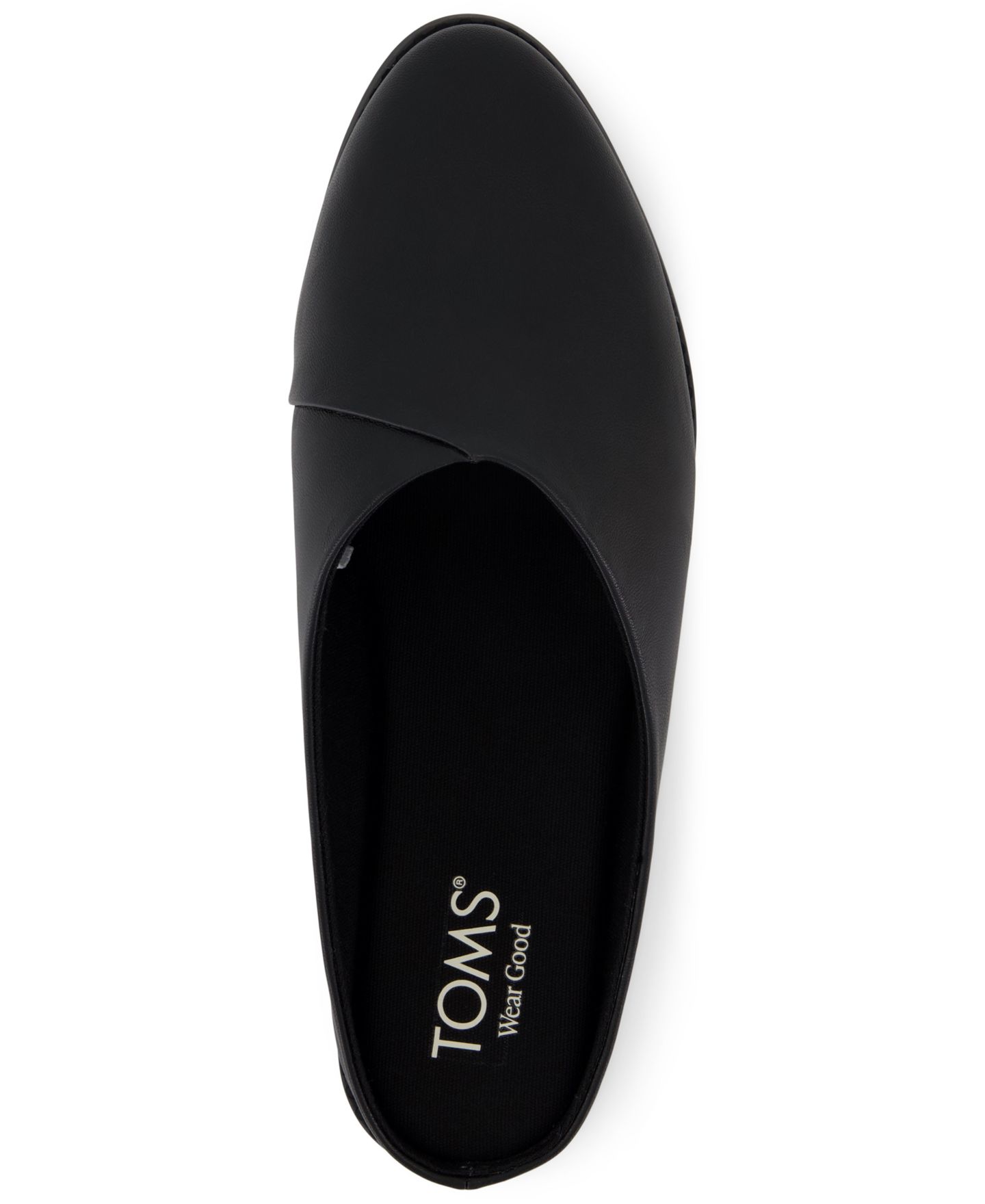 Женские сабо TOMS Amelia Slip-On Mule Flats, цвет: Чёрный — фото 4