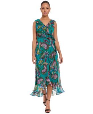 macys green floral dress Women's Green Floral Mini Dresses