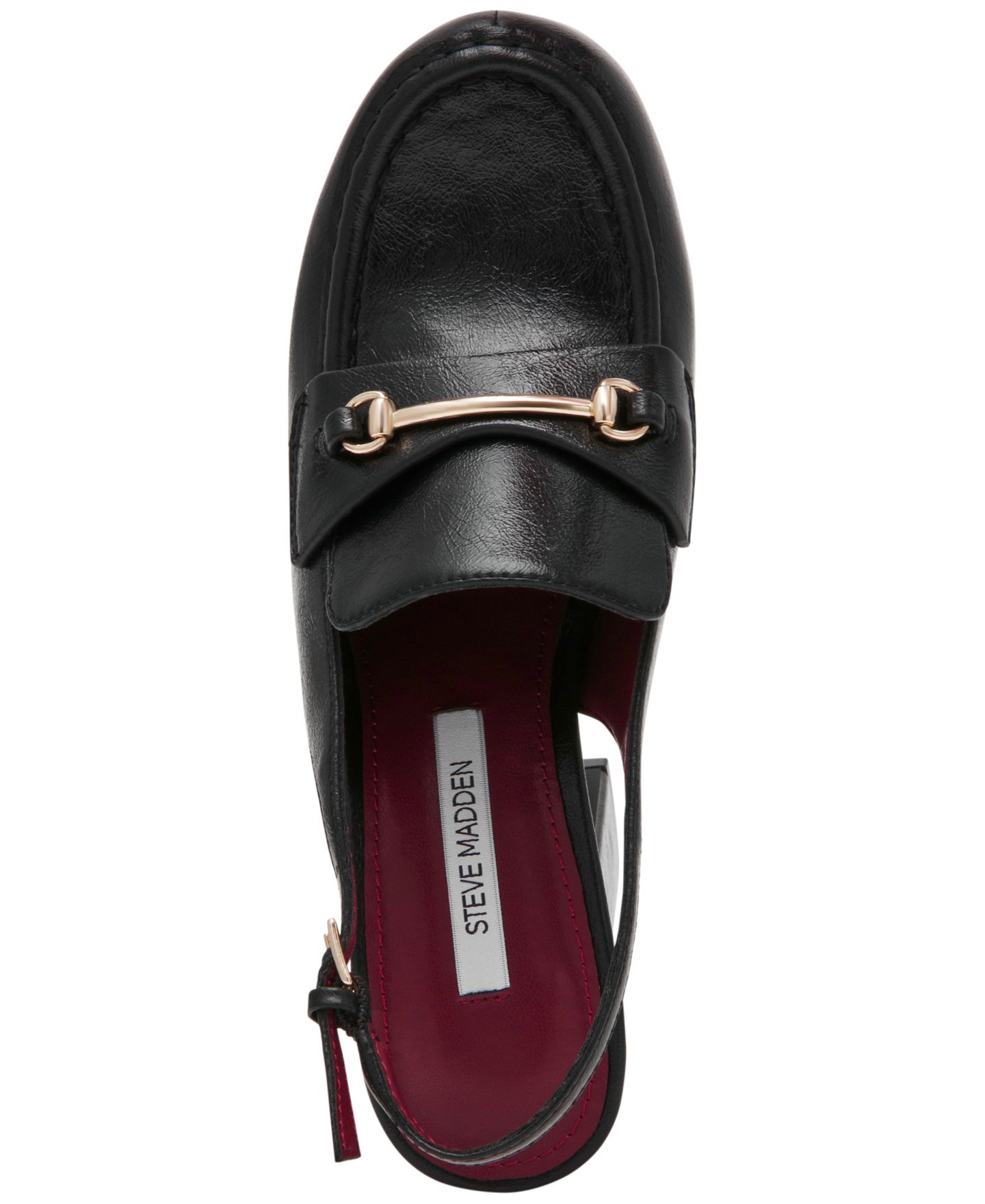 Женские туфли Steve Madden Quinn High Platform Slingback Loafer Pumps, цвет: Чёрный — фото 4