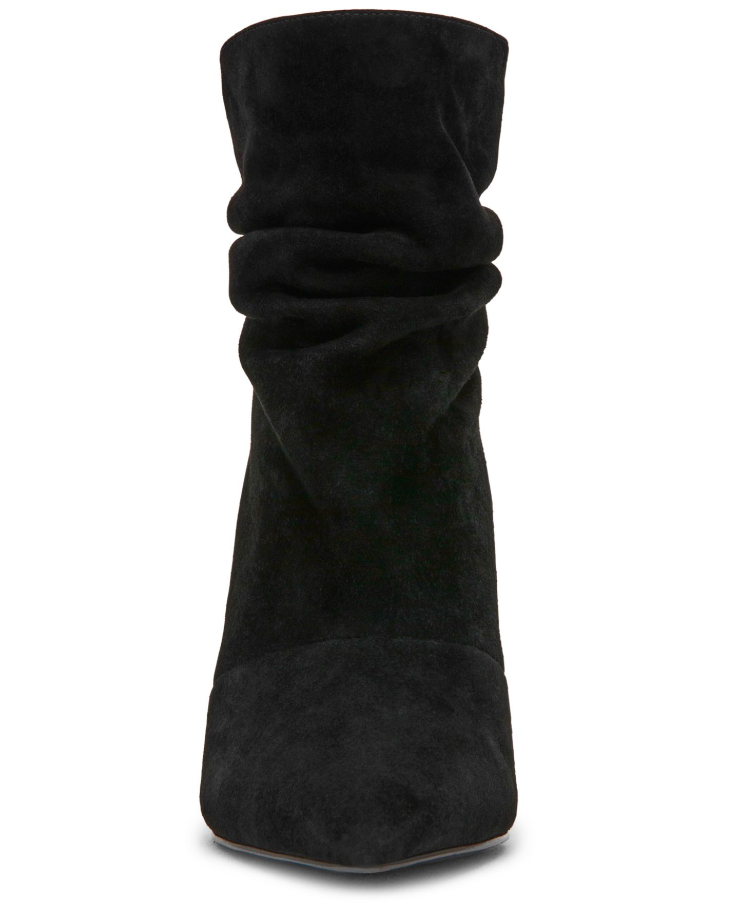 Женские ботинки Steve Madden Elora Stiletto Slouch Booties, цвет: Чёрный замшевый — фото 6
