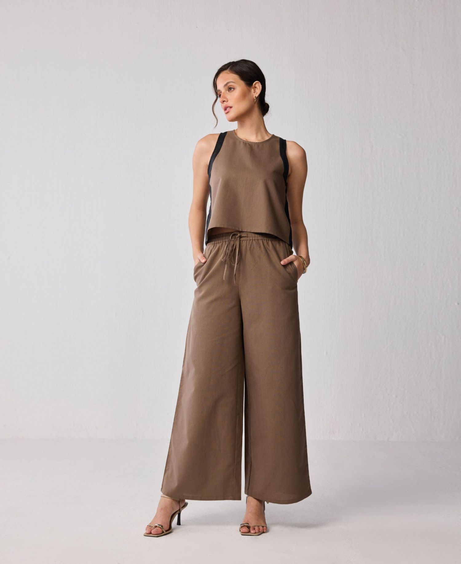 Women's Wide-leg Drawstring Pants