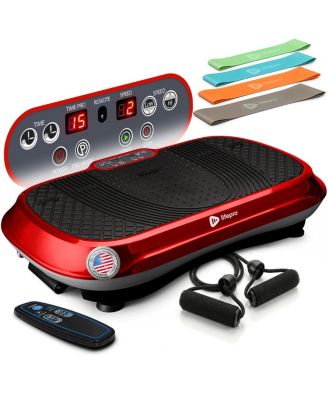 LifePro Vibration Plate Machine Whole Body Workout w Loop Bands for Weight Loss Toning - Red 200$