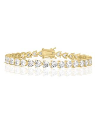 Radiant Heart CZ Tennis Bracelet
