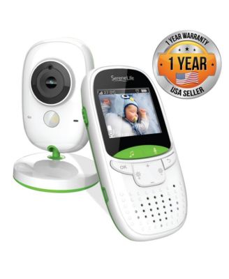 Video Baby Monitor Dual System w/ Temperature Thermometer Sleep Camera, Dedicated 2" Digital Color Screen
