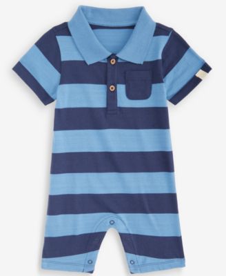 Baby Boys' 0M-24M Rugby Stripe Cotton Sunsuit