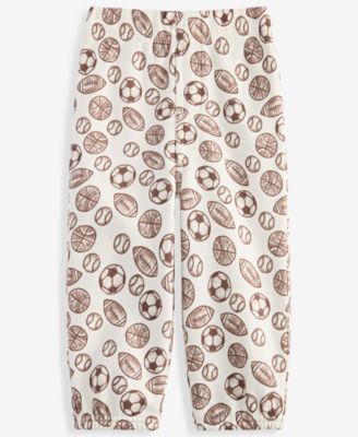 Baby Boys' 3M-24M Mix & Match Sports-Print Fleece Jogger Pants