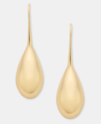 Puffy Teardrop Threader Earrings 
