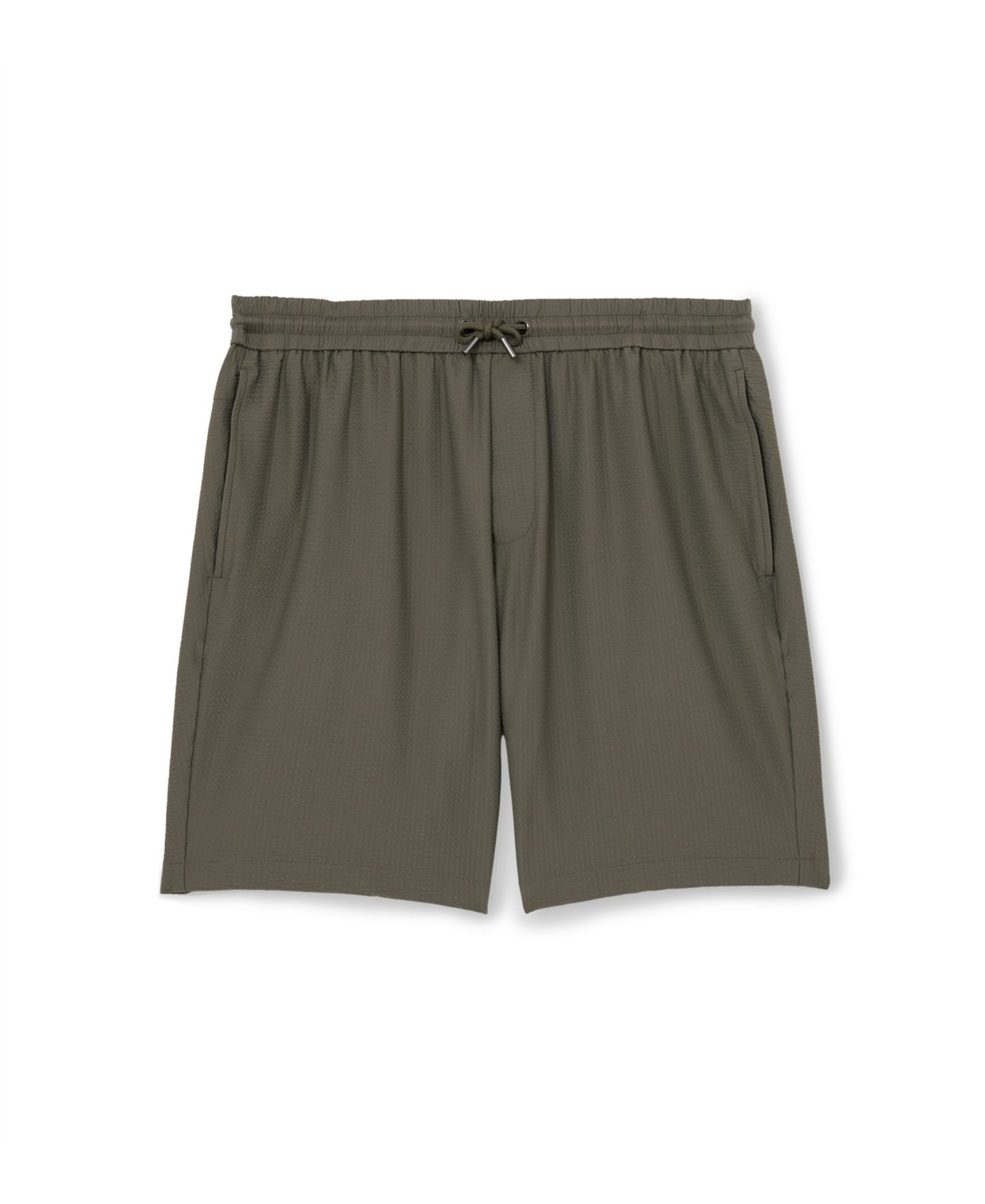 Мужские шорты REISS Ajay Drawstring Seersucker, цвет: Тёмный шалфейный зелёный — фото 4