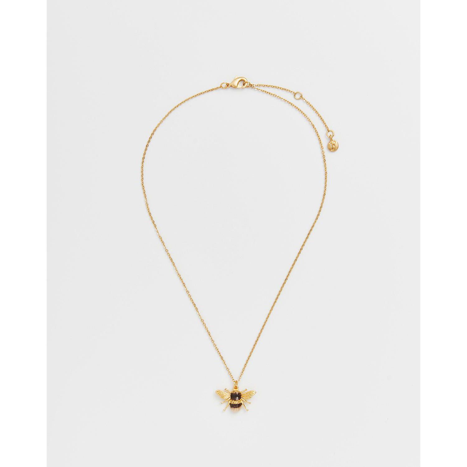 Honey Bee Enamel Necklace