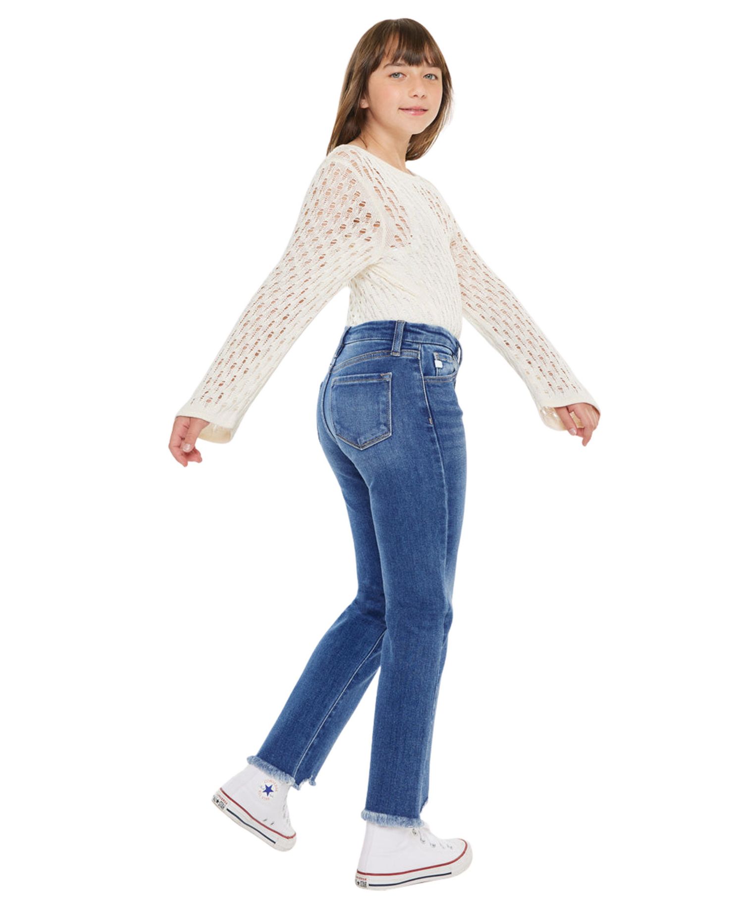 Big Girls Girsl High Rise Slim Straight Jeans