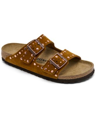Women's Arizona Rivets Suede Leather Sandals from Finish Line