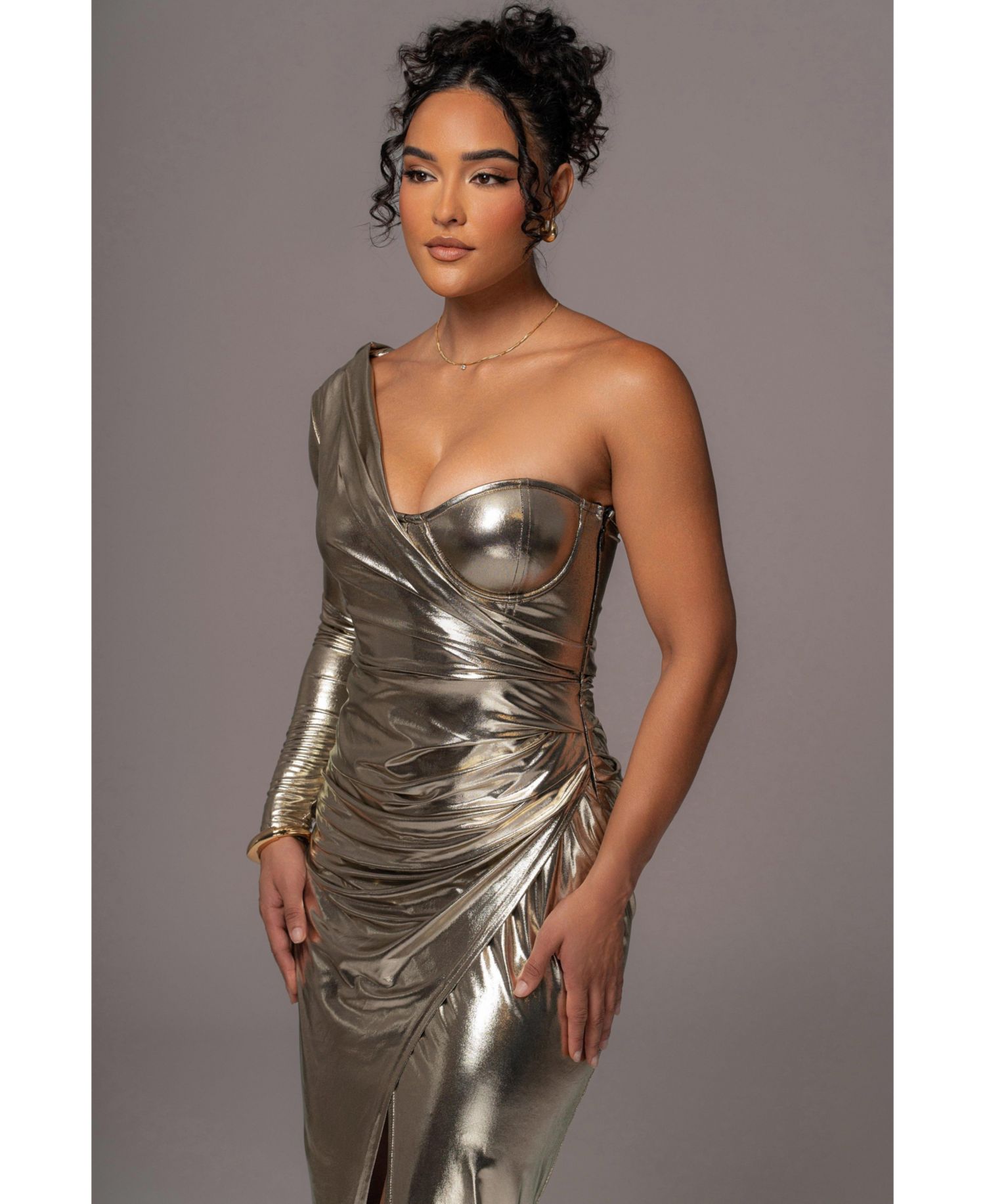 Women's Kaleah Metallic Maxi Dress