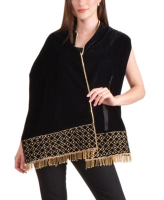 Women's  Hand Embroidered Velvet Scarf