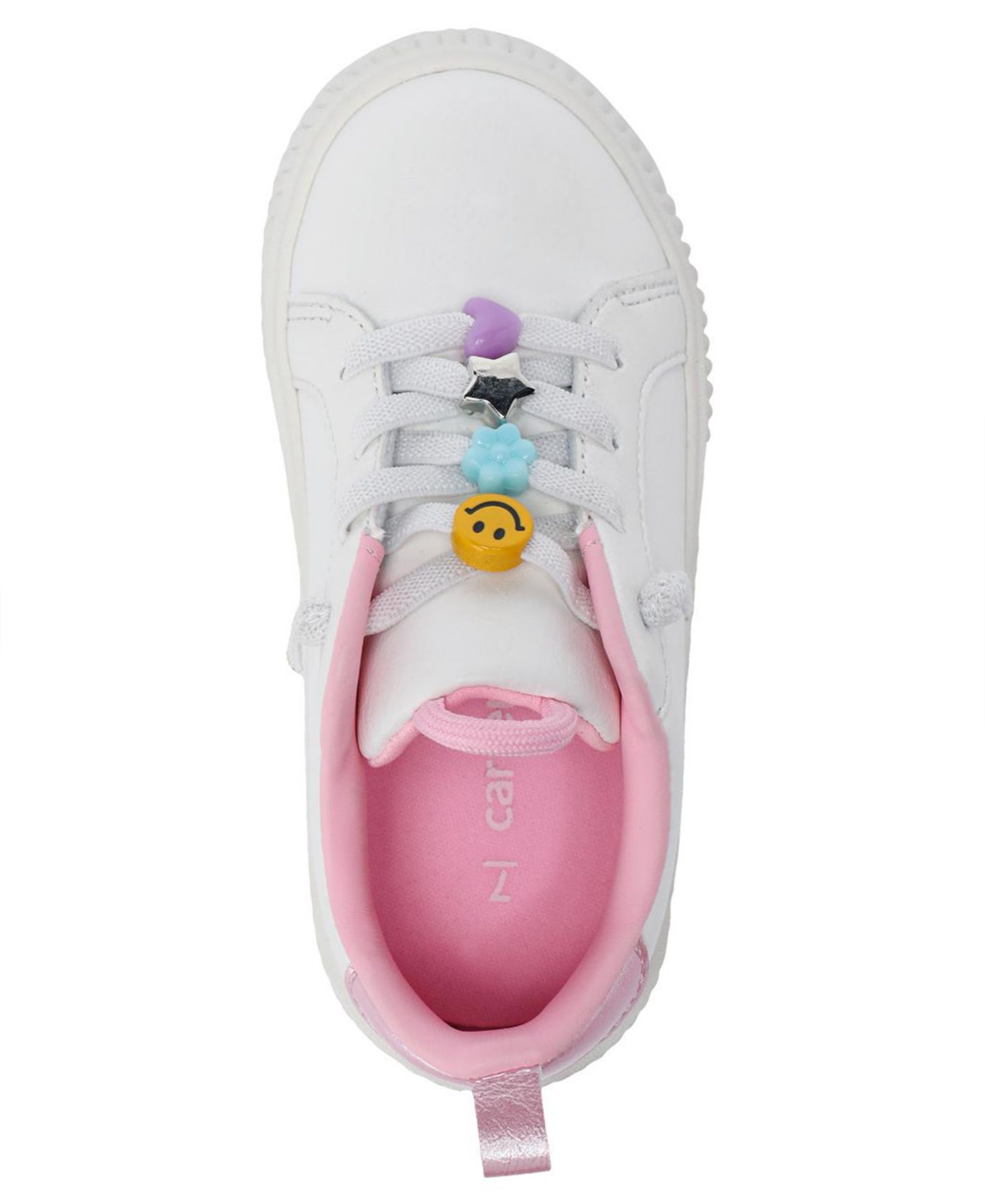 Кроссовки Carter's Tilsley Lace-Up Sneaker для девочек, цвет: Белый — фото 4