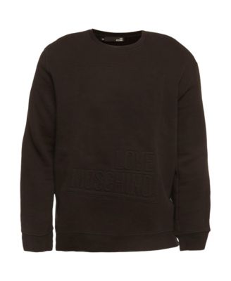 Men's Knit Embossed Logo Full Sleeve Sweatshirt