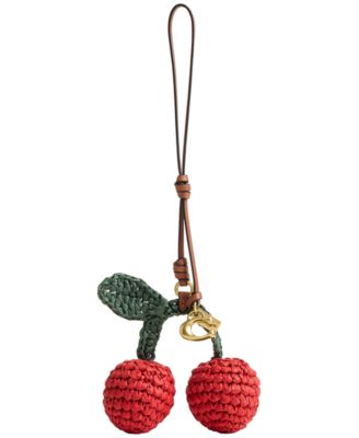Cherries Straw Bag Charm