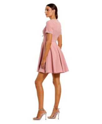 macys pink mini dress Women's Pink Sheath Mini Dresses