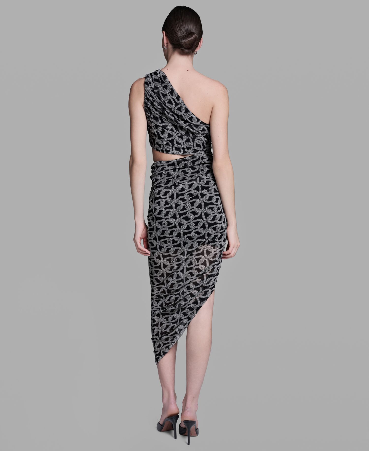 Women's One-Shoulder Midi Dress