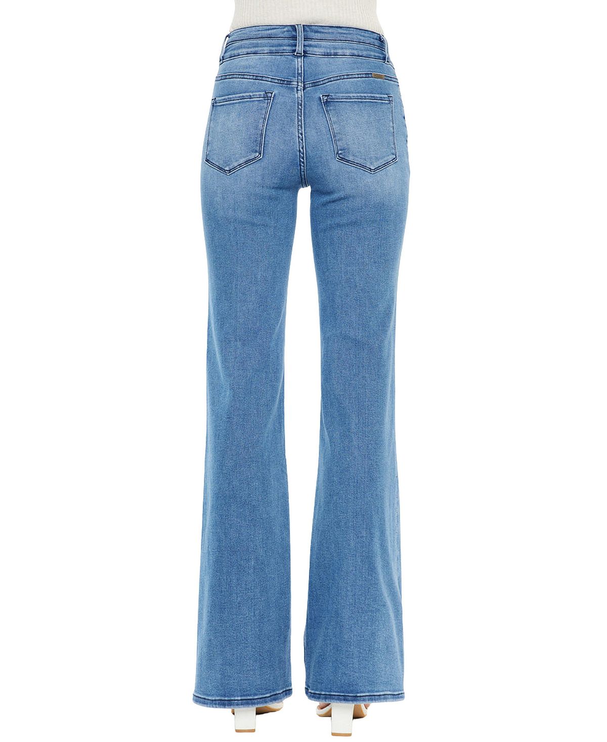 KanCan Essential Women's Onyx Ultra High Rise Wide Flare Jeans view 2 — MAYCSS fashion products