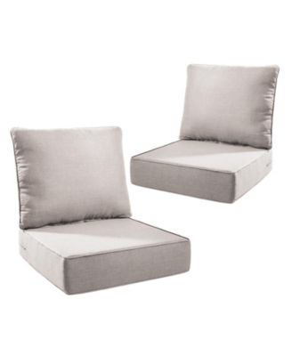6" Thicken Outdoor Deep Seat Cushion Set for Outdoor Furniture, 2 Set