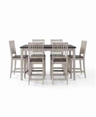 Dawnwood 7-Piece Wood Counter Height Dining Set