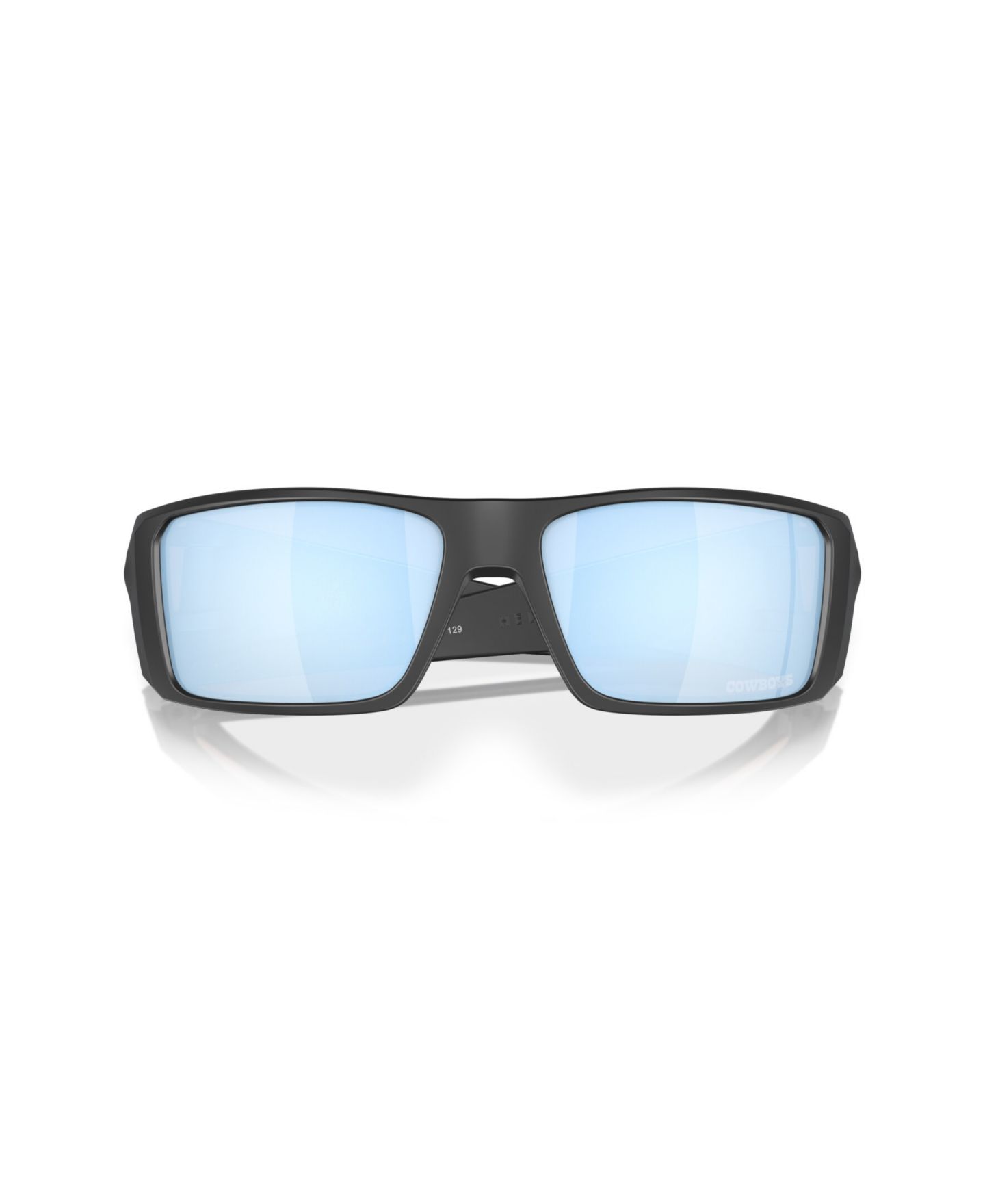 Мужские солнцезащитные очки Oakley Polarized Dallas Cowboys Heliostat Rectangle Sunglasses, OO9231, цвет: Матовый чёрный — фото 6