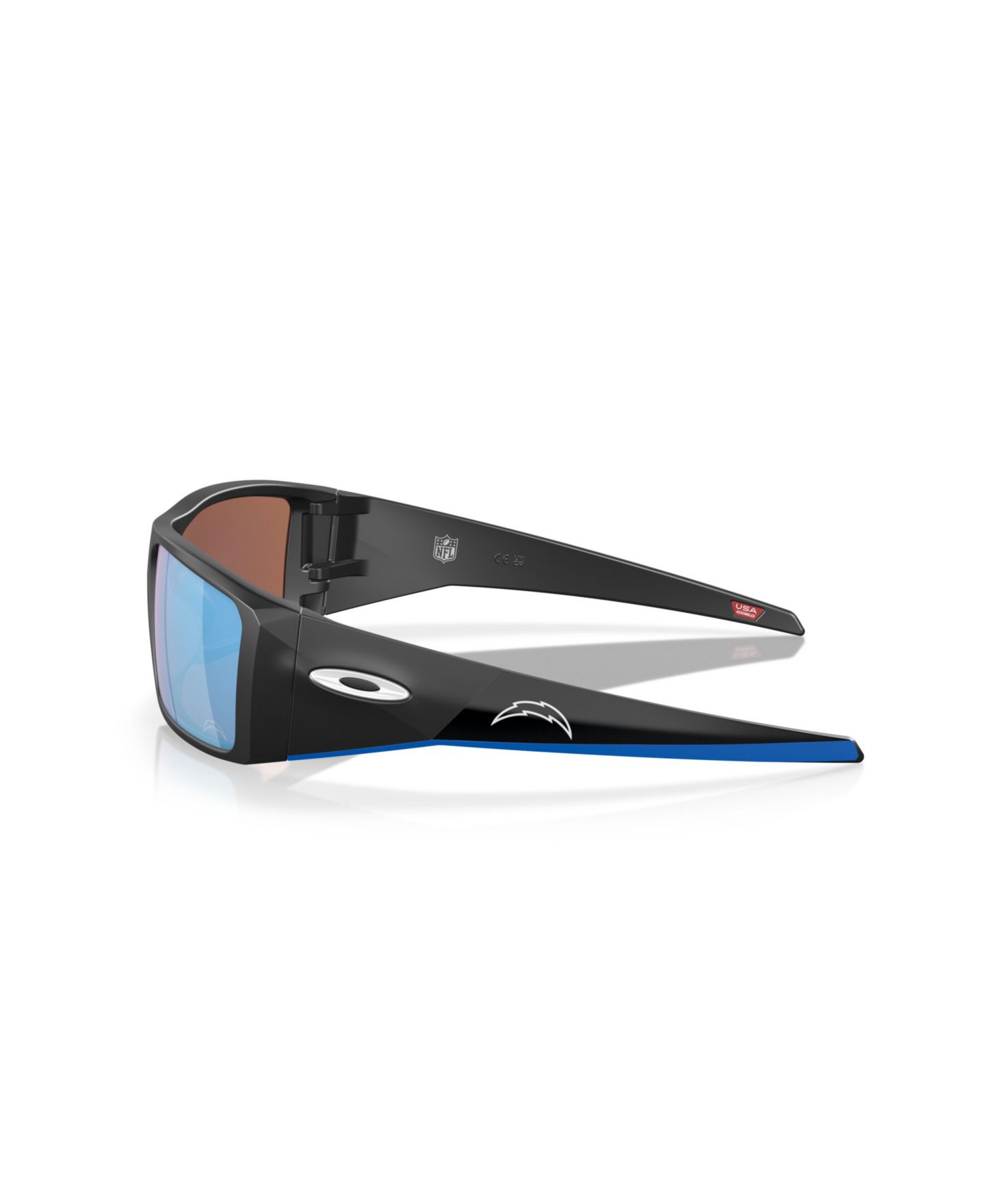 Мужские солнцезащитные очки Oakley Polarized Dallas Cowboys Heliostat Rectangle Sunglasses, OO9231, цвет: Матовый чёрный — фото 10