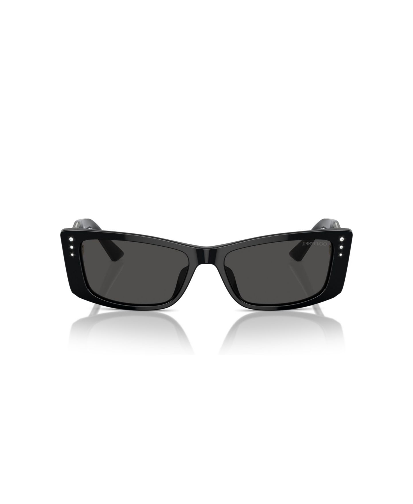 Женские солнцезащитные очки Jimmy Choo Rectangle Sunglasses, JC5002BU, цвет: Чёрный — фото 2