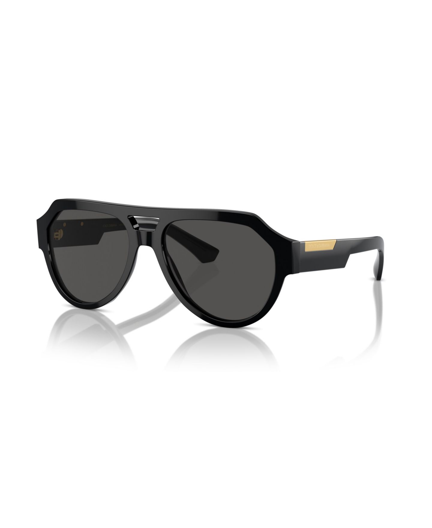 Мужские солнцезащитные очки Dolce&Gabbana Square Sunglasses, DG4466F, цвет: Чёрный — фото 1
