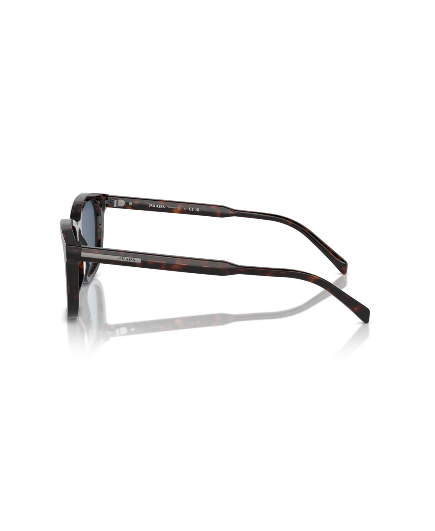 Мужские солнцезащитные очки PRADA Rectangle Sunglasses, PR A21S, цвет: Черепаховый — фото 3