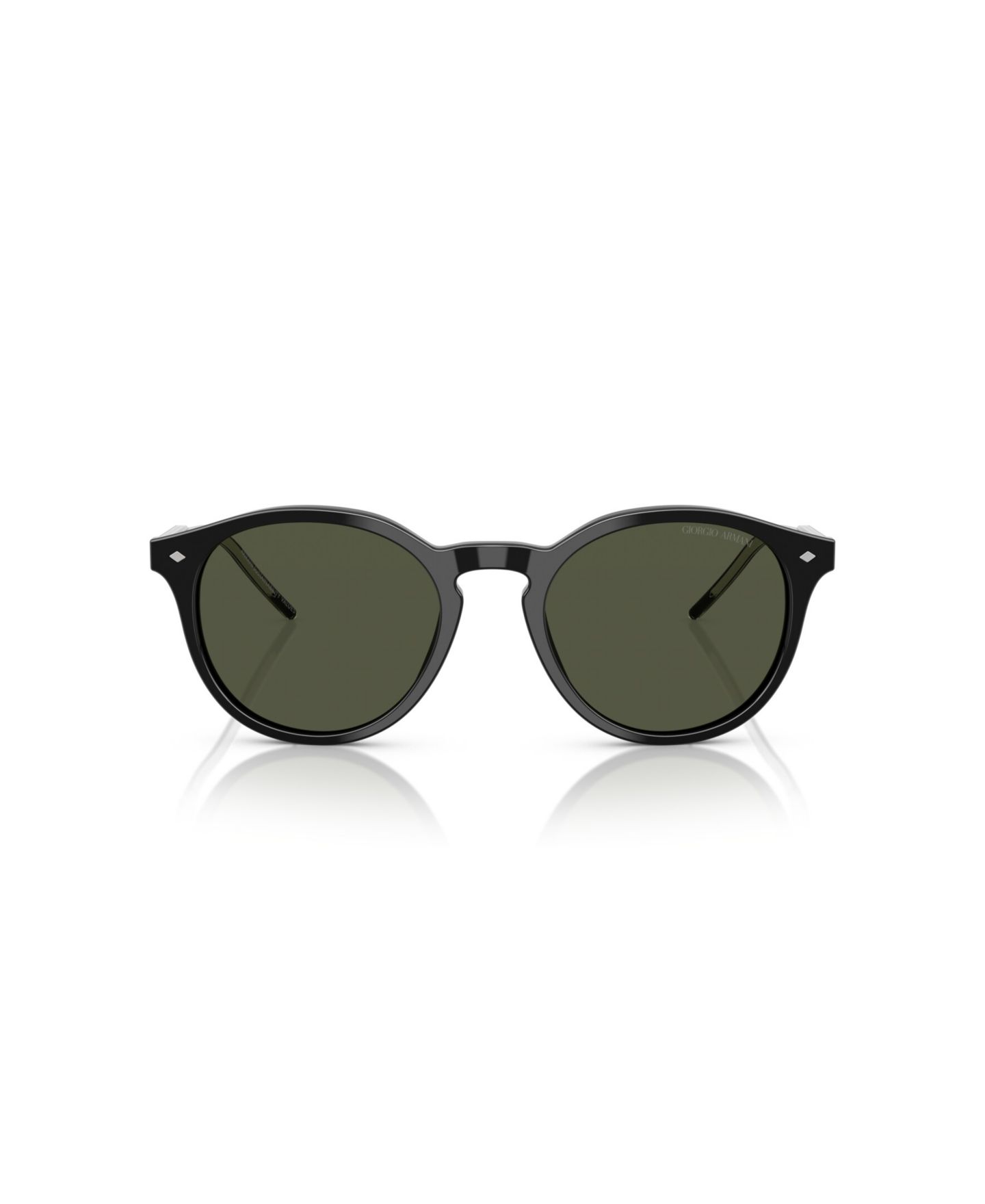 Мужские солнцезащитные очки Giorgio Armani Round Sunglasses, AR8211, цвет: Чёрный — фото 2