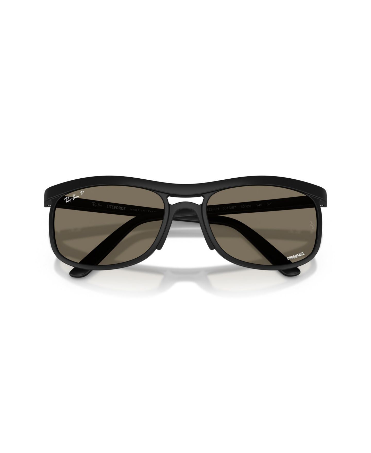 Солнцезащитные очки Ray-Ban Unisex Polarized Lenses Lite Force Square Sunglasses, RB4452 RB4452CH, цвет: Песочный чёрный — фото 5