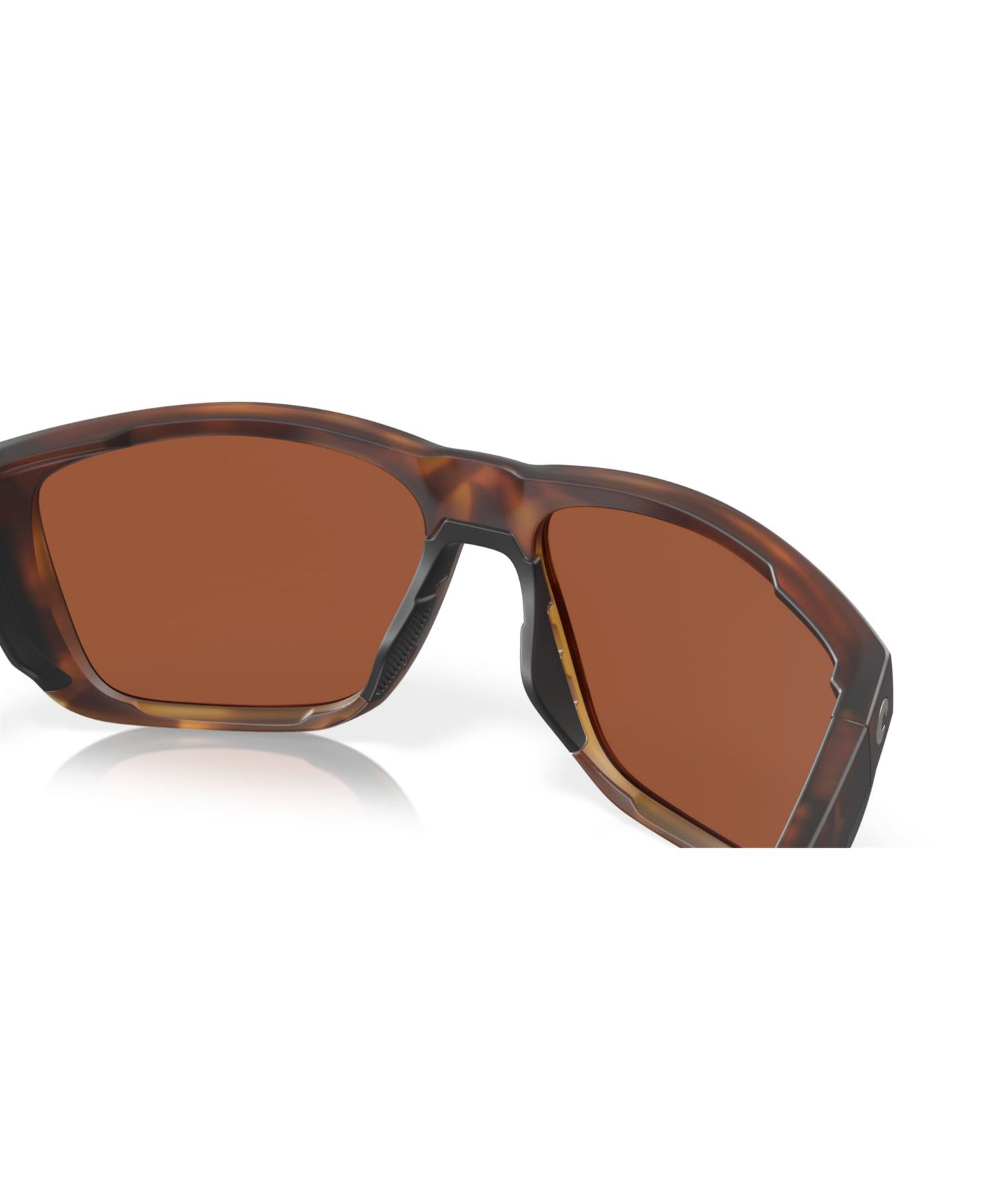Мужские солнцезащитные очки Costa Del Mar Polarized Square Sunglasses, Ferg 6S9002, цвет: Матовый черепаховый — фото 7