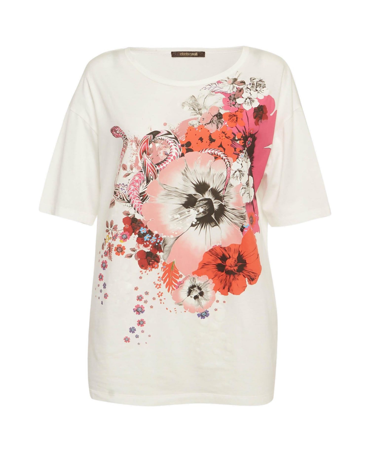 Women's Floral Printed Cotton Knit T-Shirt