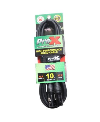 XC-MIC10 10' XLR-F to XLR-M Balanced High Performance Microphone Cable