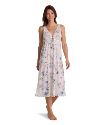 Women's Sleeveless Printed Long Gown