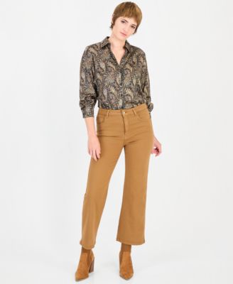 Women's EMMFUXIA Wide-Leg High-Waisted Stretch Trousers